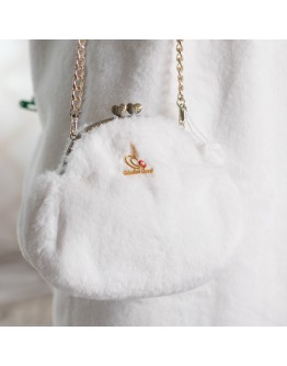 純素皮草 晚宴包 女包 晶瑩之心 量身訂做 F8701【Celestial Cloud】