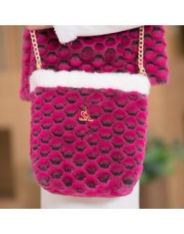 純素皮草 斜背包 側背包 亮麗的靈魂 量身訂做 F8703【Celestial Cloud】