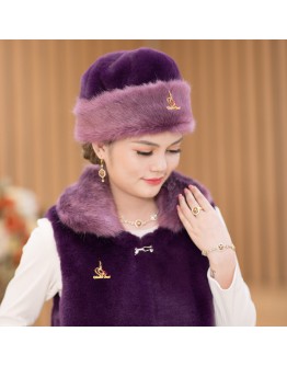 純素皮草 帽子 女毛帽 高貴 量身訂做 F8506【Celestial Cloud】