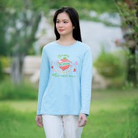 純素標語 長袖T-shirt 女款 當個英雄 有現貨 A1055 