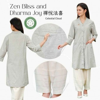 高級天衣 套裝 兩件式套裝穿搭 禪悅法喜 量身訂做 C0413【Celestial Cloud】