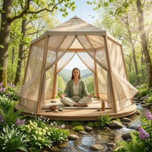 療癒系戶外靜心：用打坐帳打造專屬野禪秘境