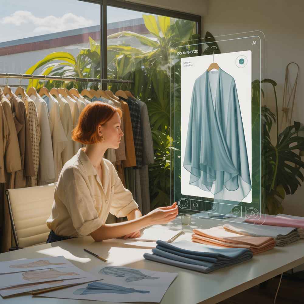 AI 可生成多套設計方案，協助設計師快速決策。