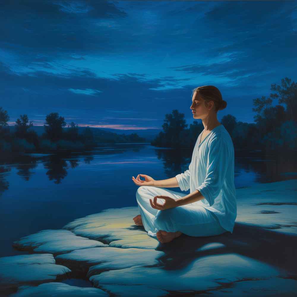 藍色提醒我們，靜下心，傾聽內在，感受宇宙神聖力量的回應。  