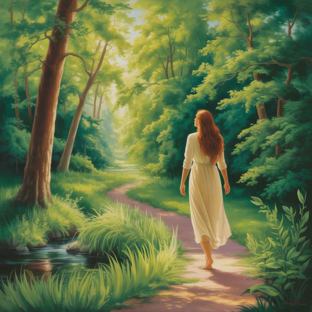 綠色提醒我們，靈性不僅存在於心裡，也流動在自然中。  