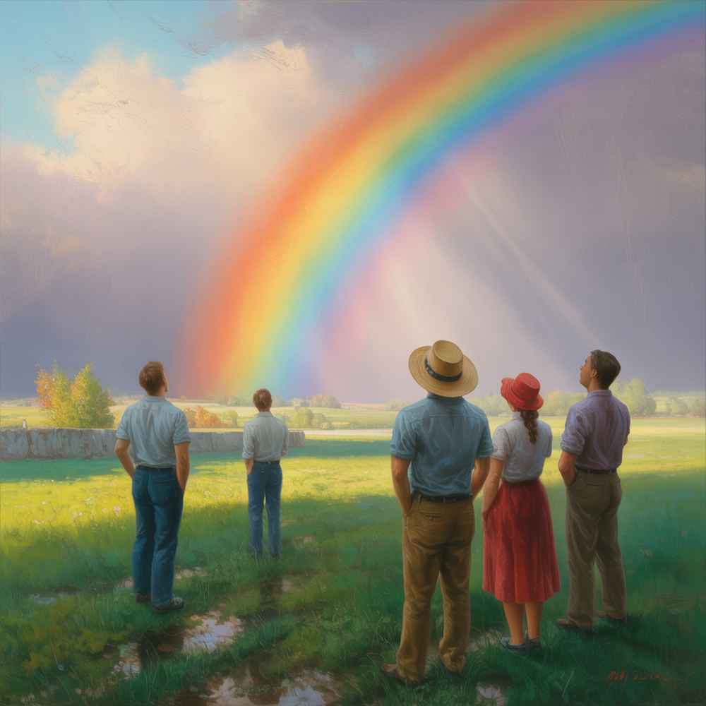 靈性本身是多彩而完整的。而每一次你看見彩虹，也再一次被提醒：我們應信任天堂的力量，