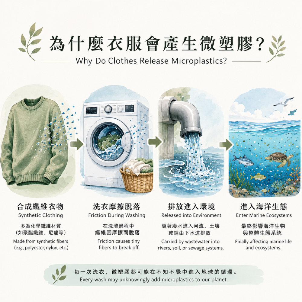 為什麼衣服會產生微塑膠？