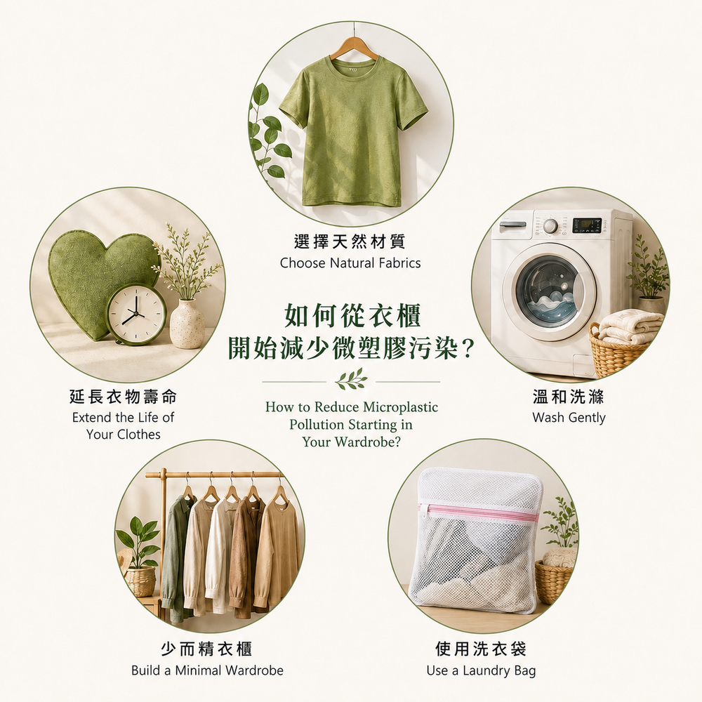 如何從衣櫃開始減少微塑膠污染？