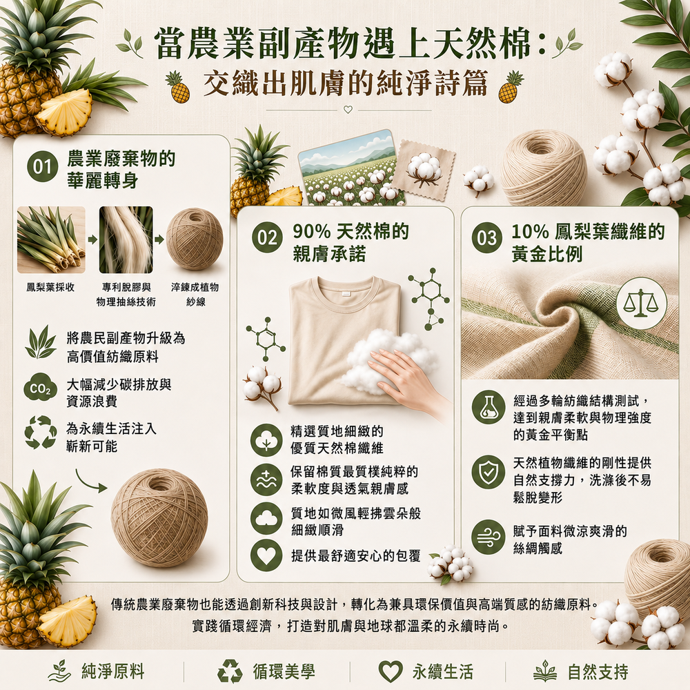 現代紡織產業正經歷一場深層的綠色革新,傳統合成纖維對環境造成的微塑料污染,促使設計師與科學家將目光投向大自然。
