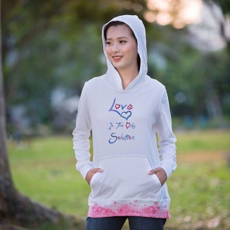 A1053 "Love Is The Only Solution" Long-Sleeve Hoodie