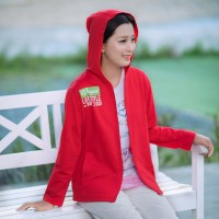 A1361 &quot;Vegan lifestyle = way 2 go!&quot; Hooded Casual Jacket