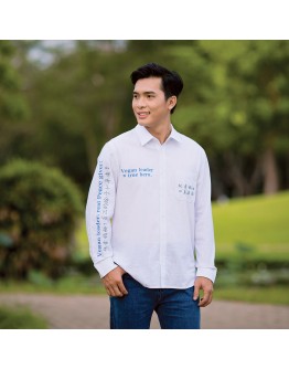 Vegan Slogan "Vegan leader: real Peace giver!" Cotton Shirt A3035【Celestial Cloud】