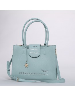 Vegan Slogan "intelligent people choose it" Handbag Crossbody Shoulder Bag A6704【Celestial Cloud】