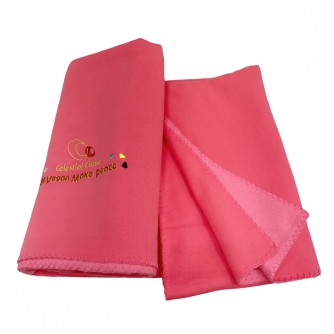 Vegan Slogan Soft & Warm Fleece Blanket / Quan Yin Cloth N6154【Celestial Cloud】