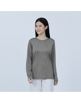 EMF Protection Unisex Crewneck Long-Sleeved T-shirt E3001【Celestial Cloud】