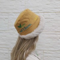 B6551 &quot;Vegan = road 2 Heaven.&quot; Warm Vegan Fur Styling Hat