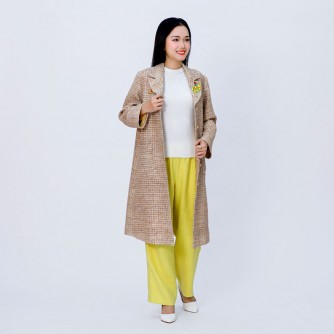 V0653 Autumn and Winter Trousers "Lemon Yellow"