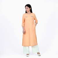 Vegan Slogan Exotic Casual Cotton Tunic Dress "Quality of Heaven" B1507【Celestial Cloud】