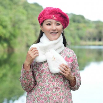 Vegan Fur Scarf Customized Product F8451【Celestial Cloud】