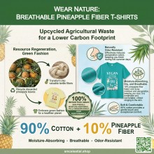 Eco-Friendly Pineapple Leaf Fiber T-Shirt: Breathable Sustainable Fashion