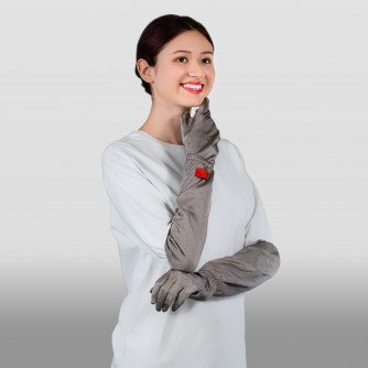 EMF Protection Medium Length Gloves (Custom-made) E6402【Celestial Cloud】