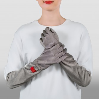 EMF Protection Medium Length Gloves (Custom-made) E6402【Celestial Cloud】