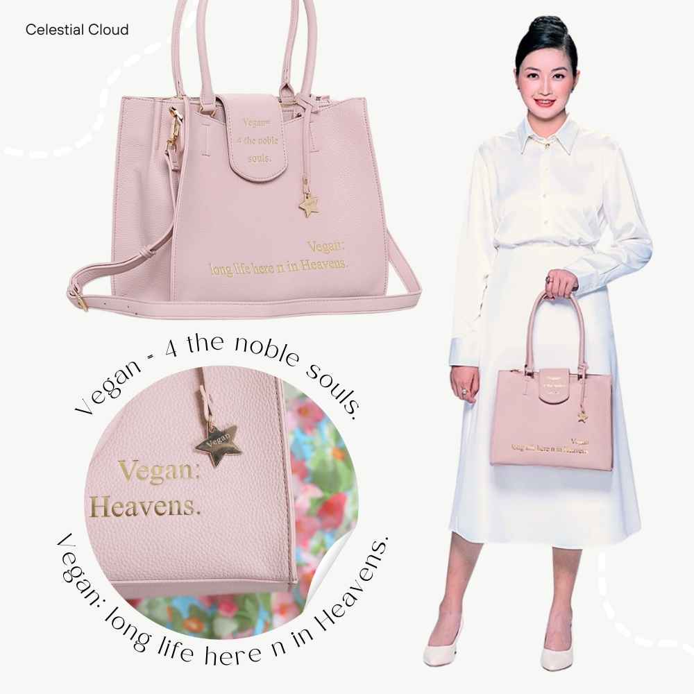 Celestial Cloud 100% eco-friendly PU leather handbag