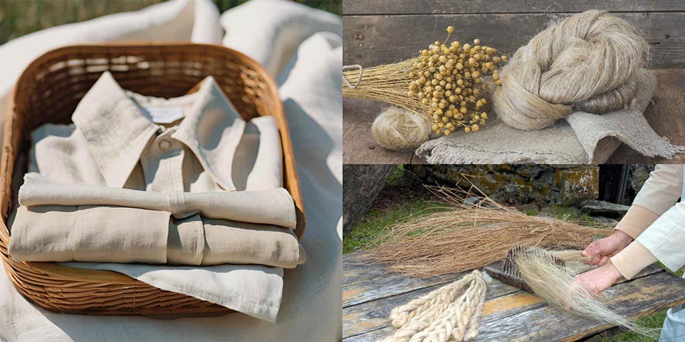 Linen has a unique, slightly coarse texture that naturally forms elegant wrinkles.