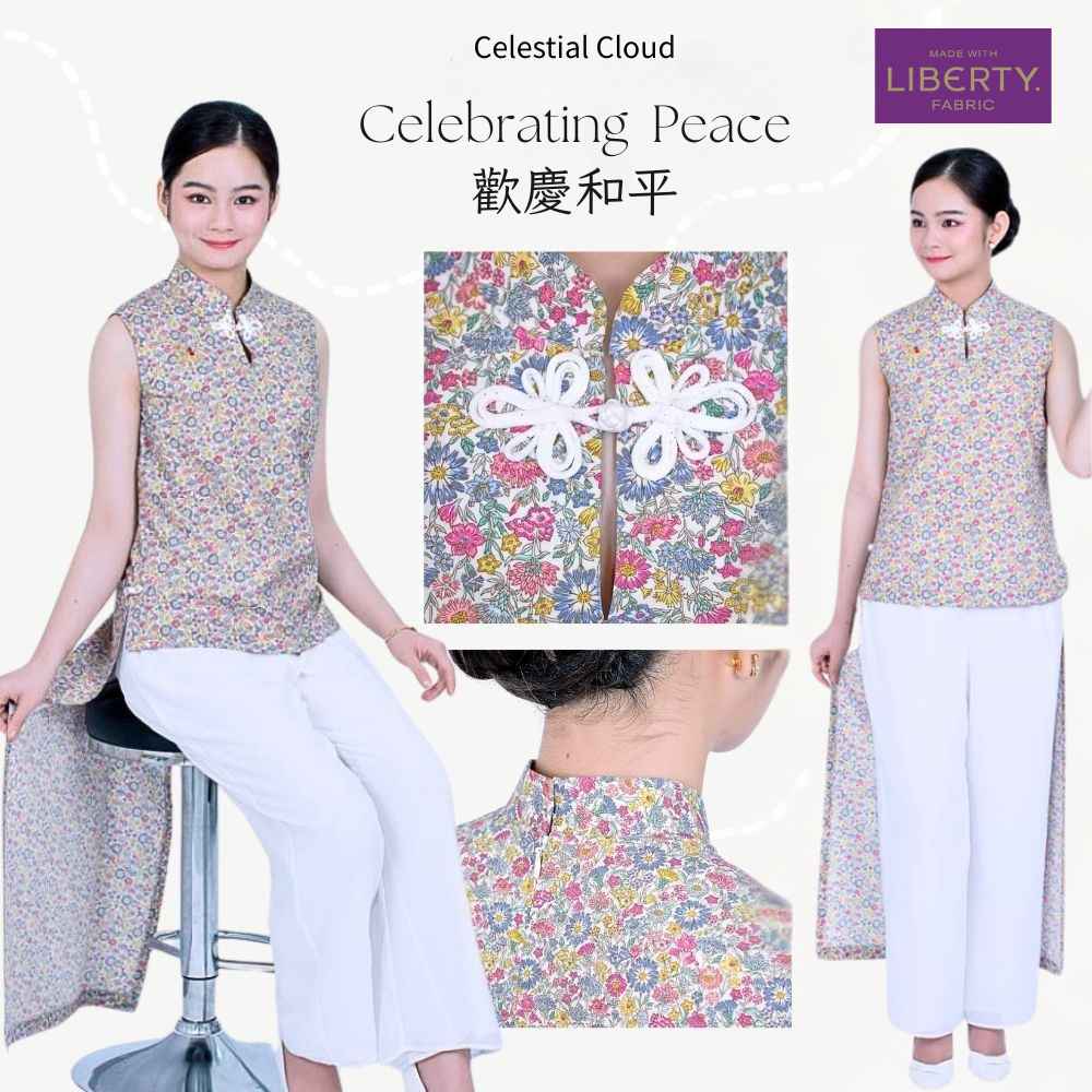 Celestial Cloud 的多款服飾選用了 Liberty Fabrics Tana Lawn布料