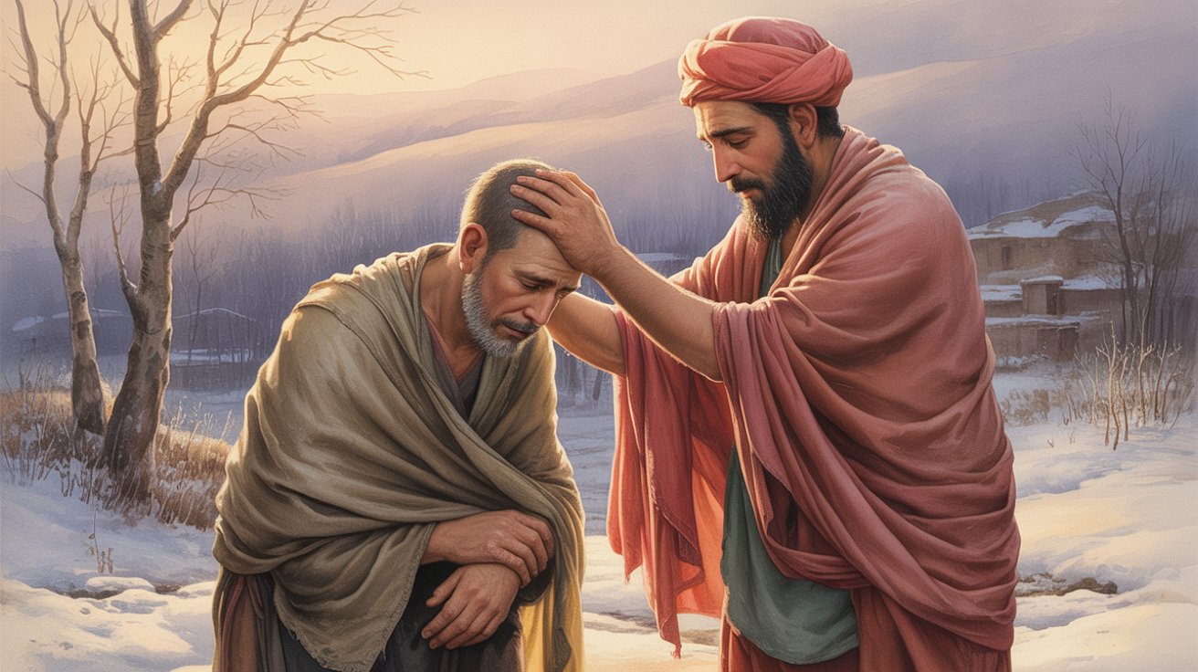 An Encounter on the Road: The Destitute Monk and a Gentle Miracle