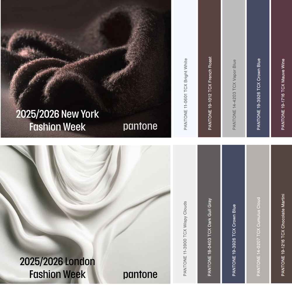 The 2025 Fall/Winter color trends present four main directions: Warm Softness, Pastel Therapy, Vibrant Expression, and Cool Balance.