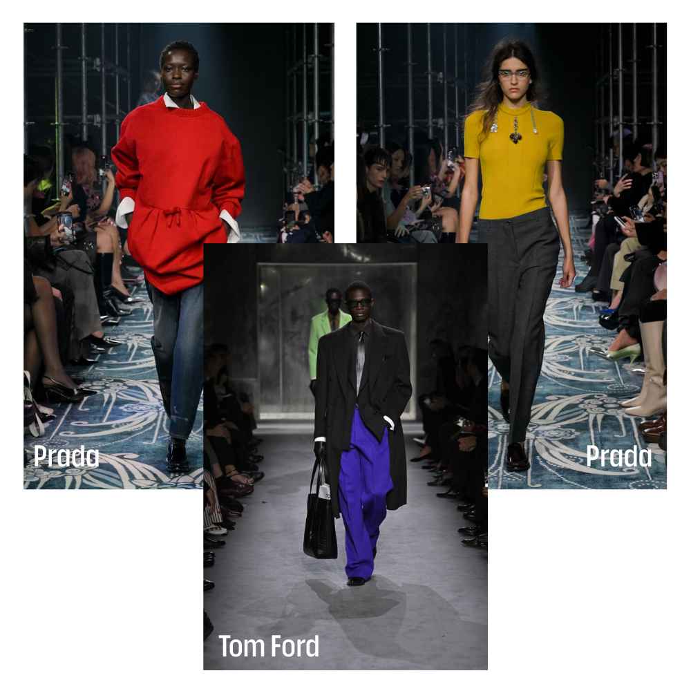 Vibrant Accents: The Strong Debut of Tomato Red, Mustard Yellow, and Electric Violet