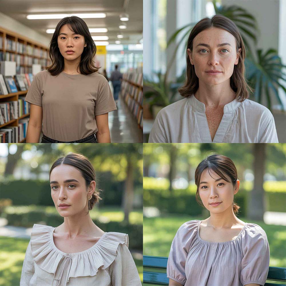 Flattering Collars for a Square Face