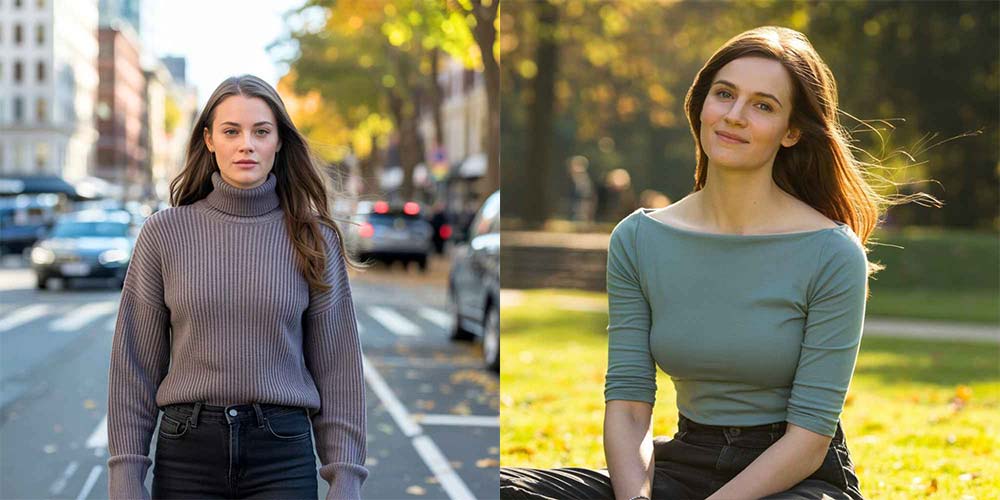 Flattering Collars for a Long Face