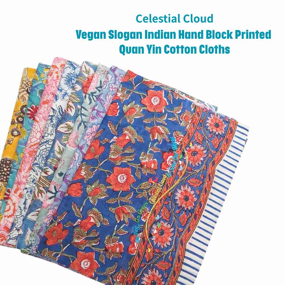 The Celestial Cloud Indian Hand-Dyed Cotton Fabric is meticulously crafted using traditional techniques