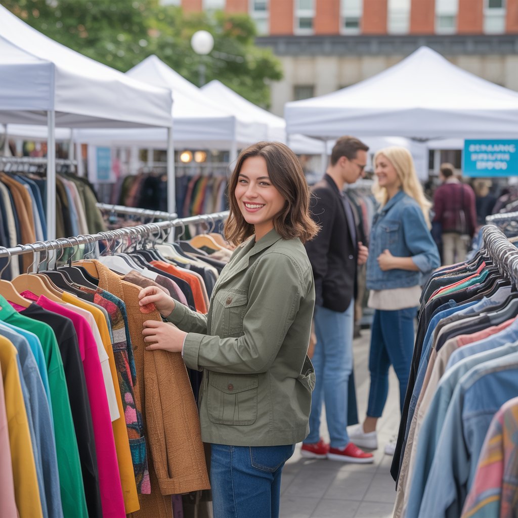 Purchasing secondhand clothing is not only a symbol of thrift but also a modern fashion statement for eco-conscious styling.
