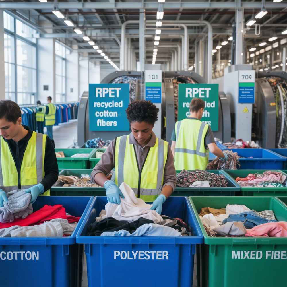 rPET fabric made from recycled plastic bottles and the reuse of recycled cotton, are actively reducing the textile industry's resource consumption and pollution.