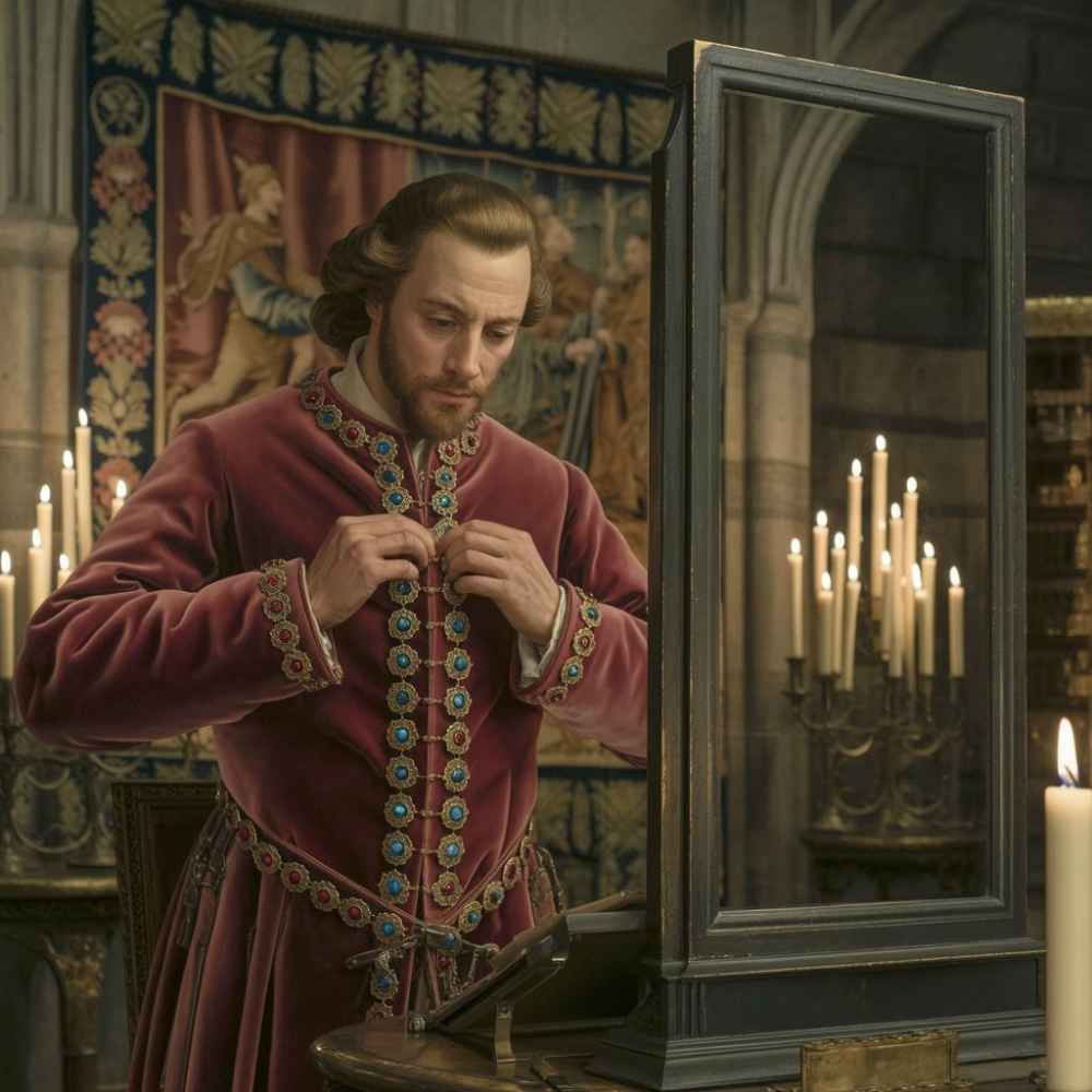 On the garments of the aristocracy, buttons were not just a point of connection but also a symbol of status.