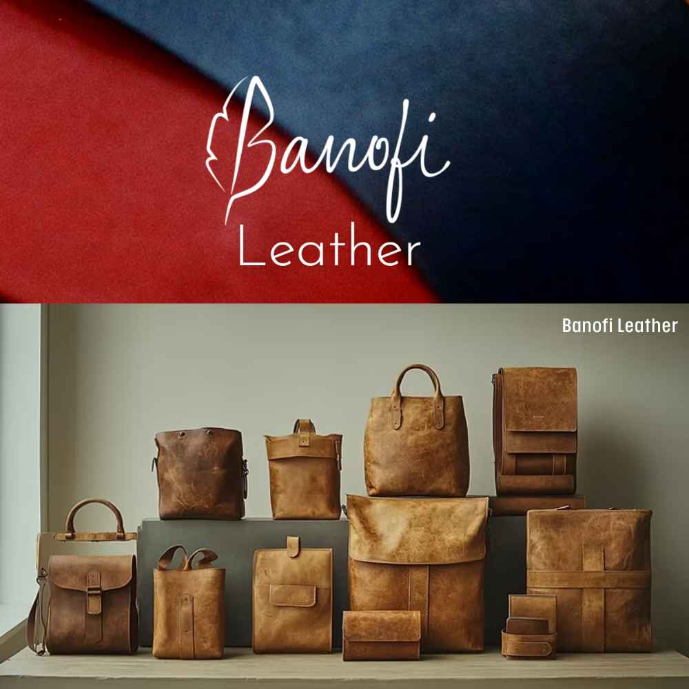 India's Banofi Leather produces vegan leather made with 60% banana fiber and natural binders, suitable for bags and shoes. 