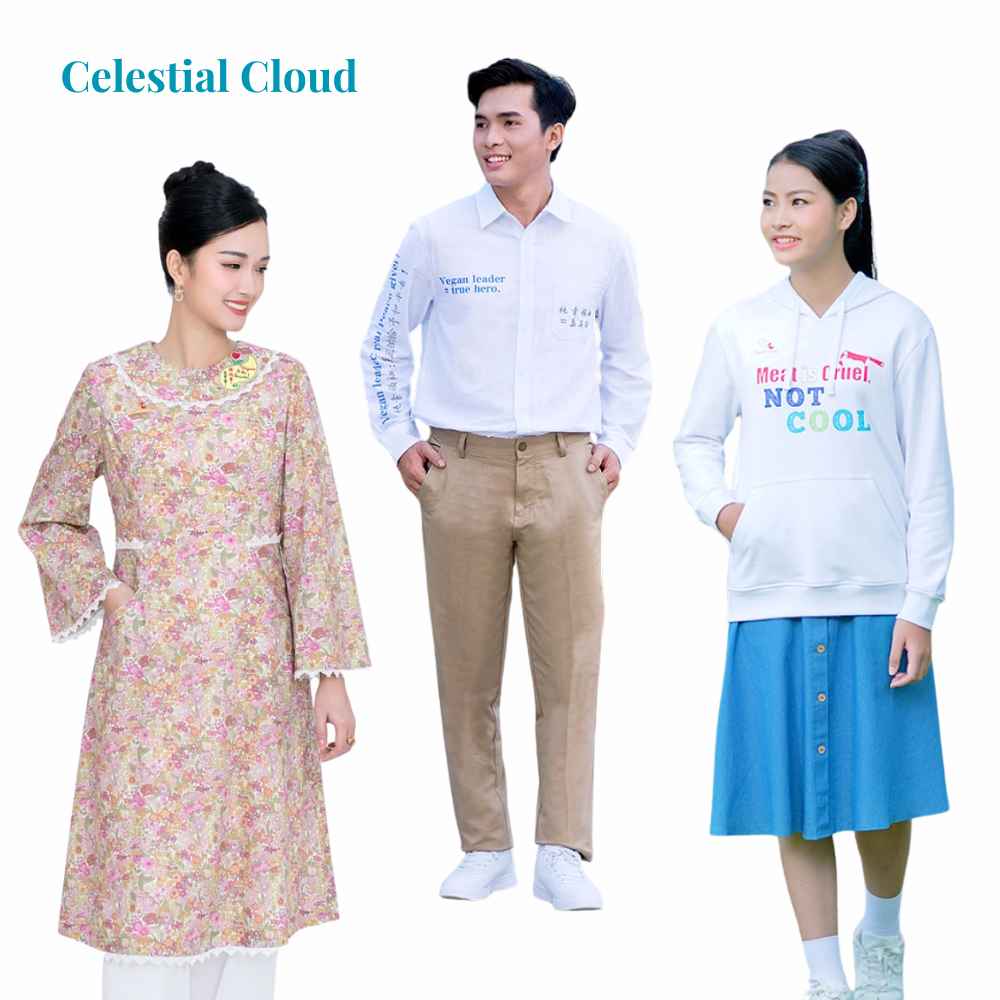 Celestial Cloud not only emphasizes vegan materials and rejects animal-derived components but also actively uses sustainable materials.