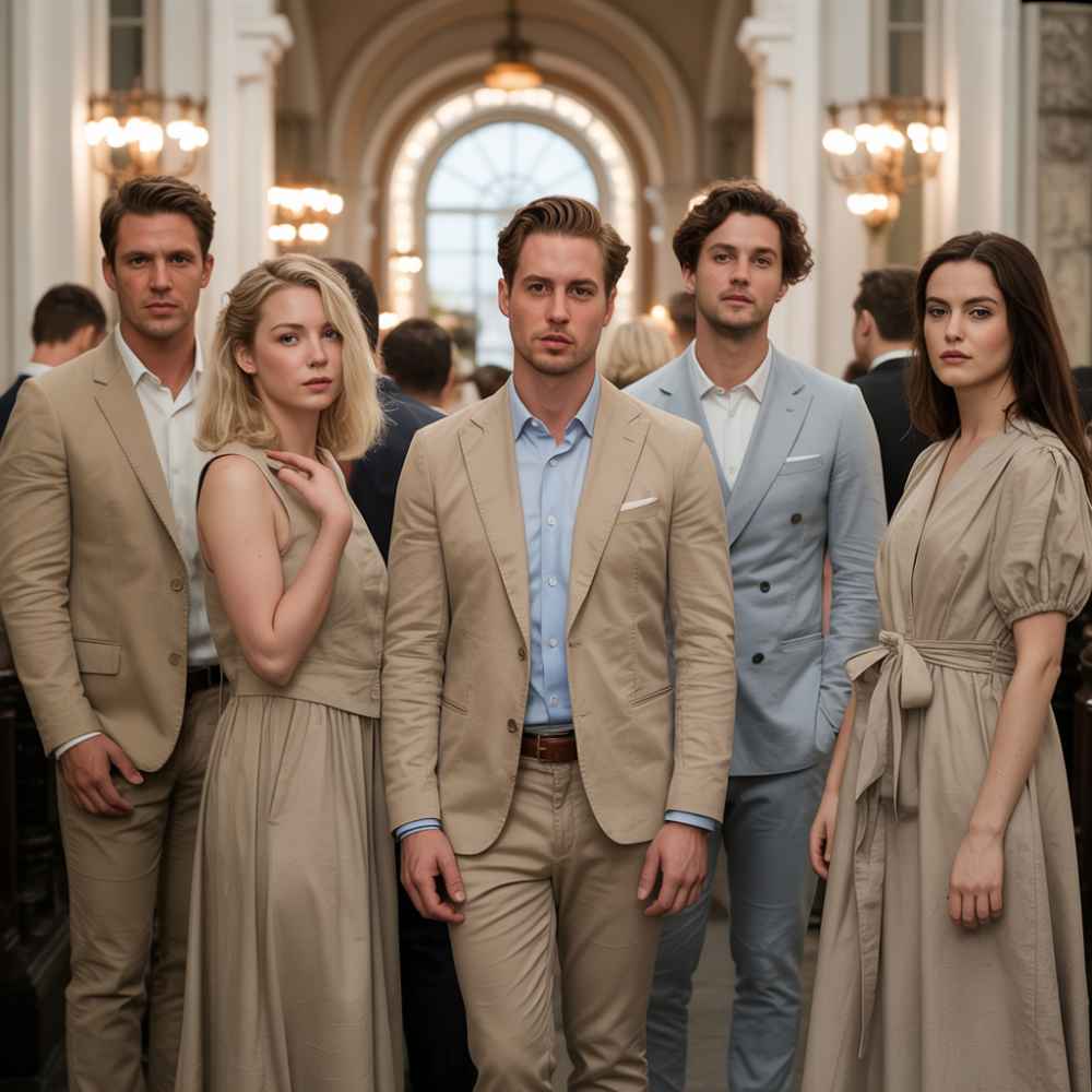 Formal events such as weddings, galas, or business meetings require clothing that conveys professionalism and poise.