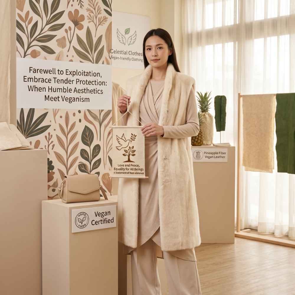 When inclusive modest aesthetics meet veganism—which rejects the exploitation of animals—they create the most ethically elevated fashion trend of our time.