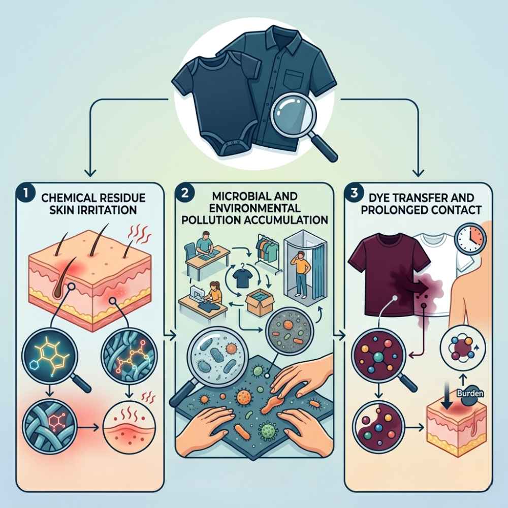 Potential Risks of Wearing New Clothes Without Washing