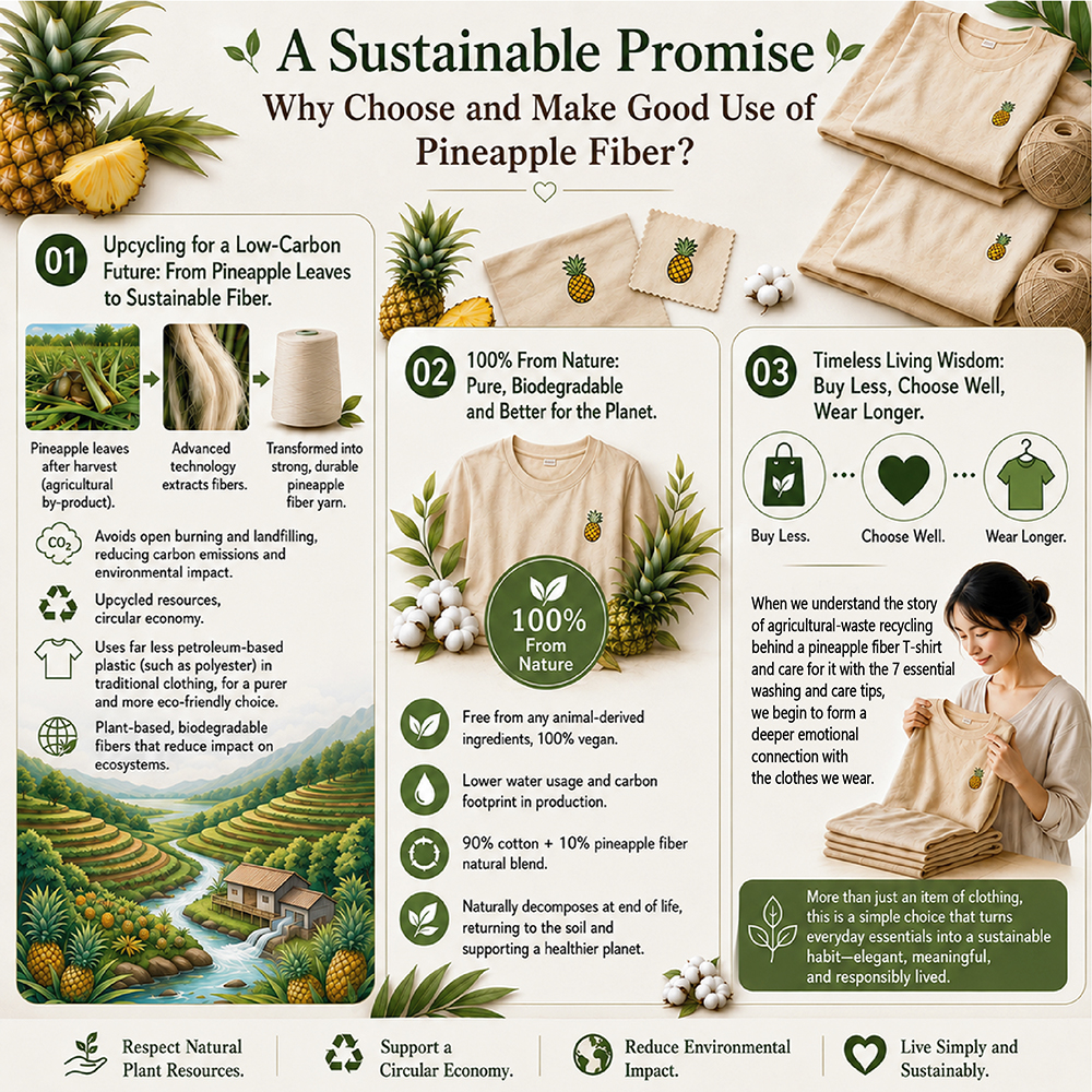 A Commitment to Sustainable Fashion: Why Choose Pineapple Fiber and Make the Most of It?